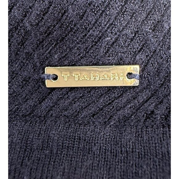 T Tahari Navy Blue Dolman Sleeve Cozycore Casual Lightweight Classic Sweater S - Picture 6 of 15